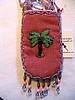 Antique Rose cell holder w/ palm tree